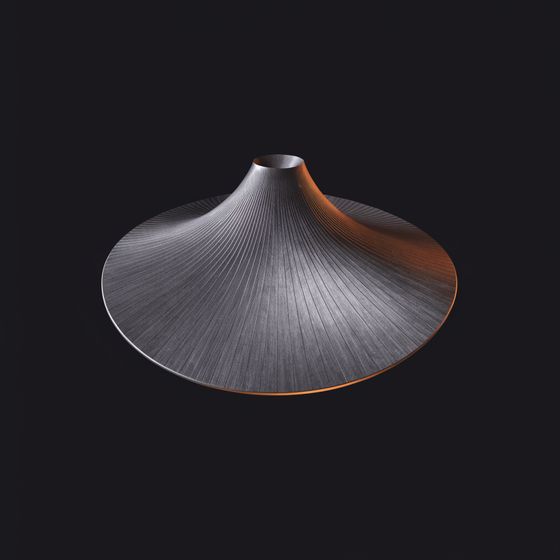 Cast metal parabolic dish